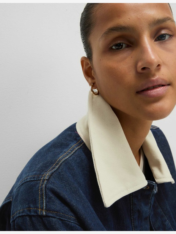 Marks & Spencer Laza, gallérral ellátott farmerdzseki Marks & Spencer tengerészkék