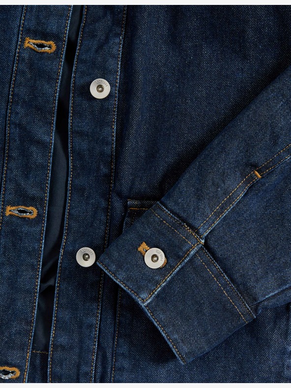 Marks & Spencer Laza, gallérral ellátott farmerdzseki Marks & Spencer tengerészkék