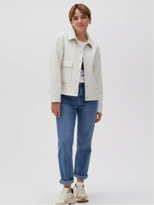 Moodo Krémszínű női pólódzseki Moodo