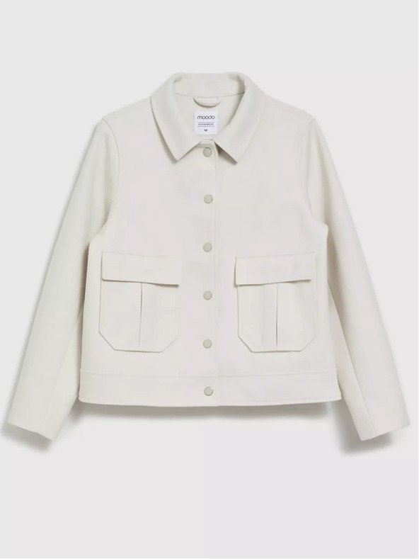 Moodo Krémszínű női pólódzseki Moodo