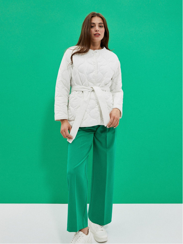 Moodo Fehér női steppelt kabát Moodo