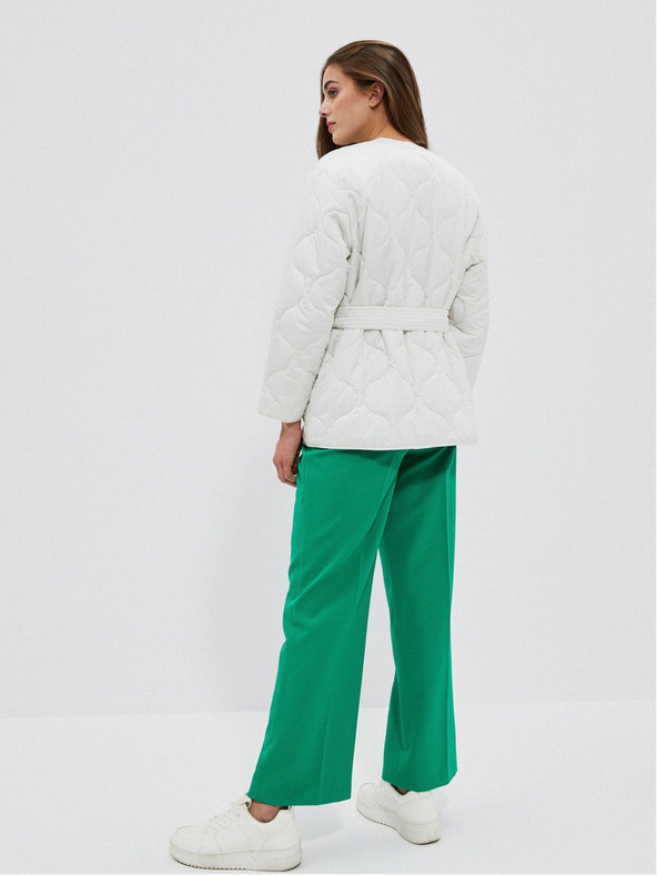 Moodo Fehér női steppelt kabát Moodo