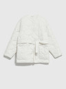Moodo Fehér női steppelt kabát Moodo