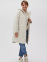 Moodo Krémszínű női steppelt kabát Moodo