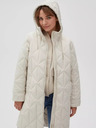 Moodo Krémszínű női steppelt kabát Moodo