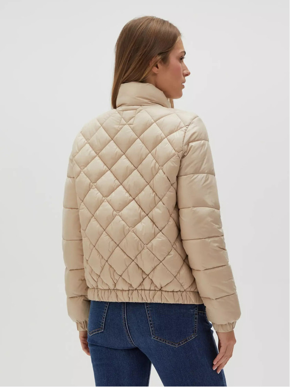 Moodo Bézs színű női steppelt kabát Moodo