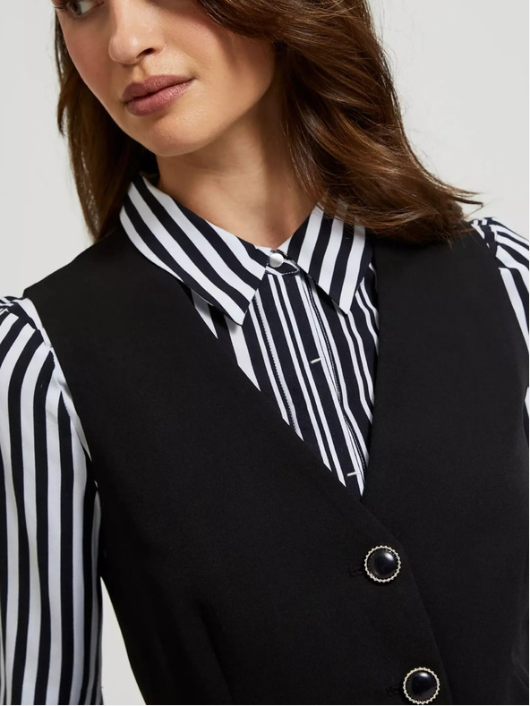 Moodo Fekete női mellény Moodo