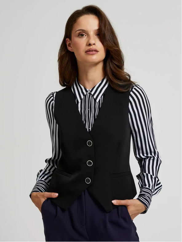 Moodo Fekete női mellény Moodo