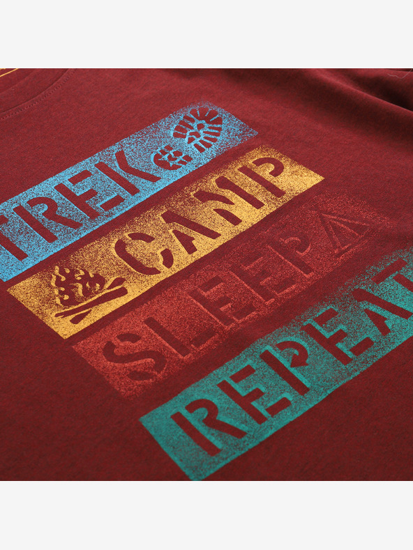 ALPINE PRO Férfi gyorsan száradó póló cool dry ALPINE PRO BOLEN 2 merlot változat pb