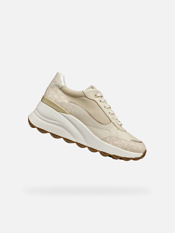 Geox Krémszínű női Geox Spherica EC13 tornacipő