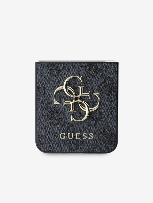 Guess Guess PU 4G fém logós hátlap Samsung Galaxy Z Flip 6 szürke szürke