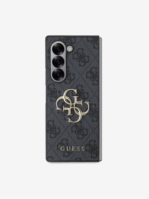 Guess Guess PU 4G fém logós hátlap Samsung Galaxy Z Fold 6 szürke szürke