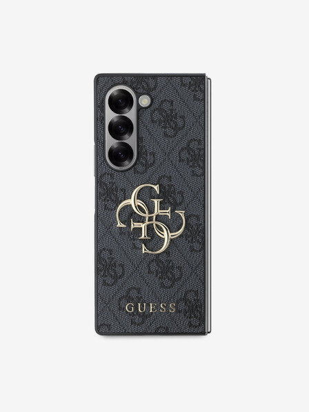 Guess Guess PU 4G fém logós hátlap Samsung Galaxy Z Fold 6 szürke szürke