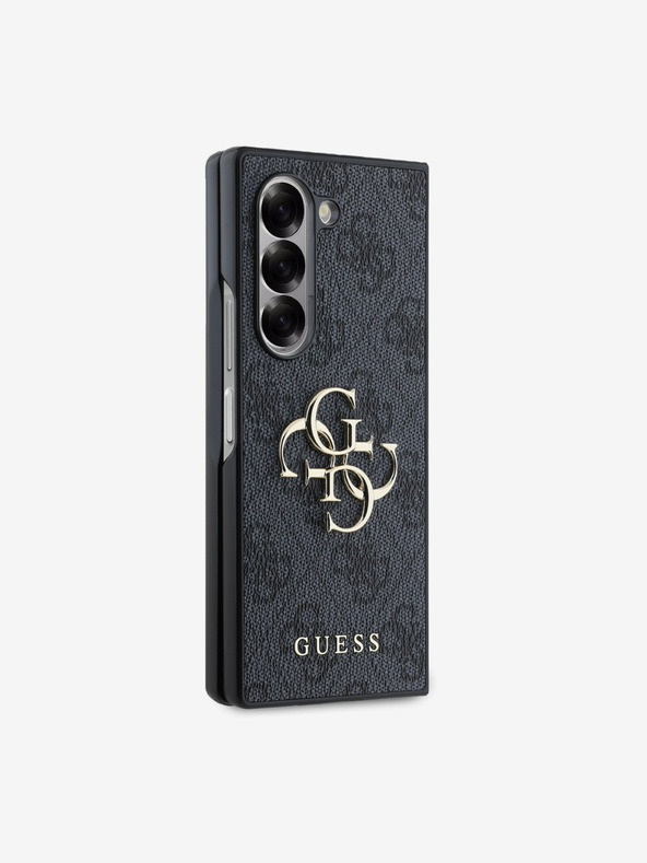 Guess Guess PU 4G fém logós hátlap Samsung Galaxy Z Fold 6 szürke szürke