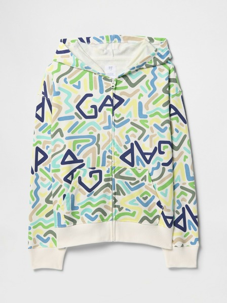 GAP Gyerek pulóver logóval és fleece béléssel GAP