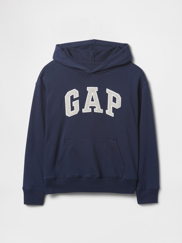 GAP Gyerek pulóver logóval és fleece béléssel GAP