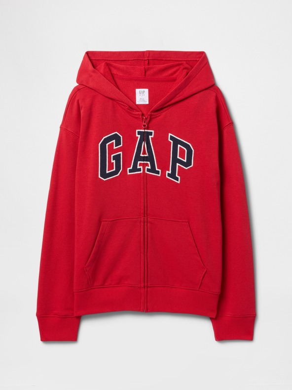 GAP Gyerek pulóver logóval és fleece béléssel GAP