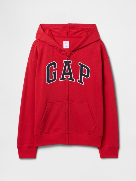 GAP Gyerek pulóver logóval és fleece béléssel GAP