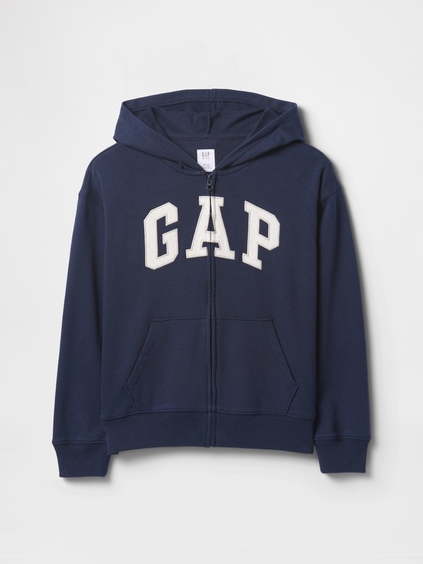 GAP Gyerek pulóver logóval és fleece béléssel GAP