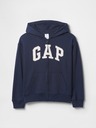 GAP Gyerek pulóver logóval és fleece béléssel GAP