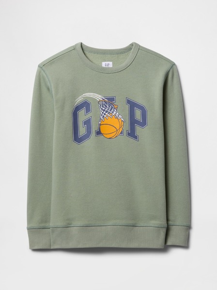 GAP Gyerek pulóver logóval és fleece béléssel GAP