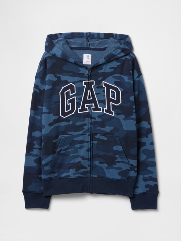 GAP Gyerek pulóver logóval és fleece béléssel GAP