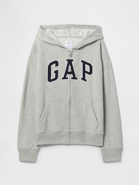 GAP Gyerek pulóver logóval és fleece béléssel GAP
