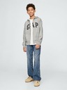 GAP Gyerek pulóver logóval és fleece béléssel GAP