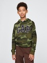GAP Gyerek pulóver logóval és fleece béléssel GAP