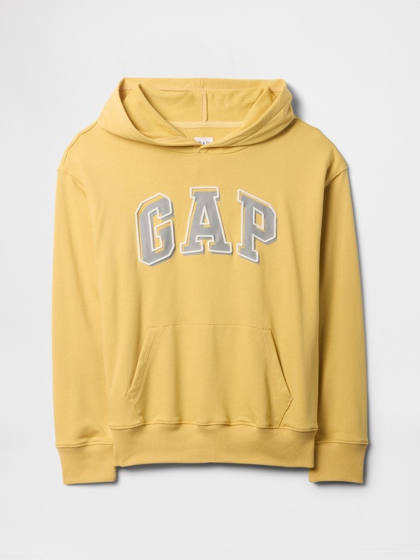 GAP Gyerek pulóver logóval és fleece béléssel GAP