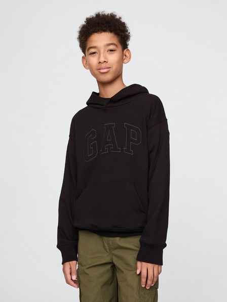 GAP Gyerek pulóver logóval és fleece béléssel GAP