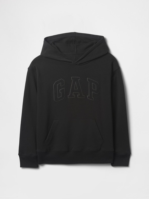GAP Gyerek pulóver logóval és fleece béléssel GAP