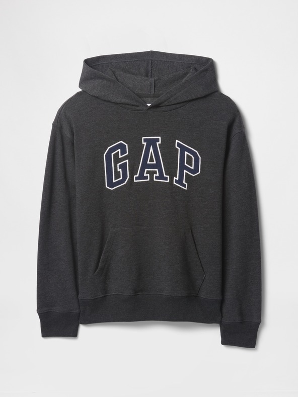 GAP Gyerek pulóver logóval és fleece béléssel GAP