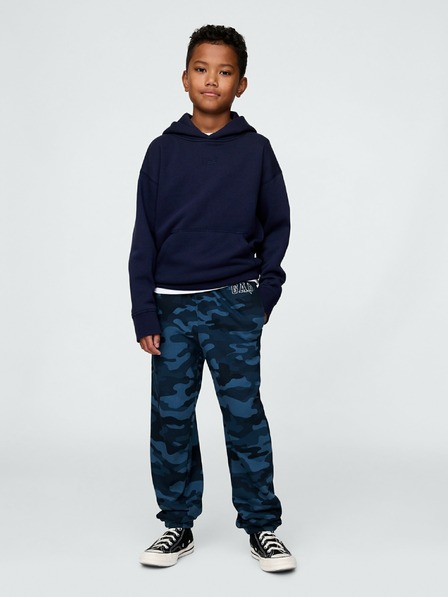 GAP Gyerek fleece sportnadrág logóval army GAP