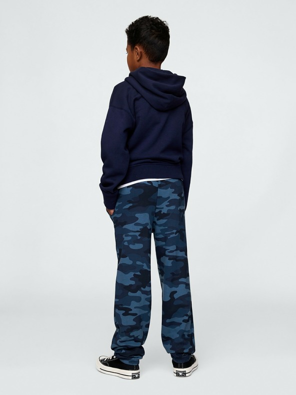 GAP Gyerek fleece sportnadrág logóval army GAP