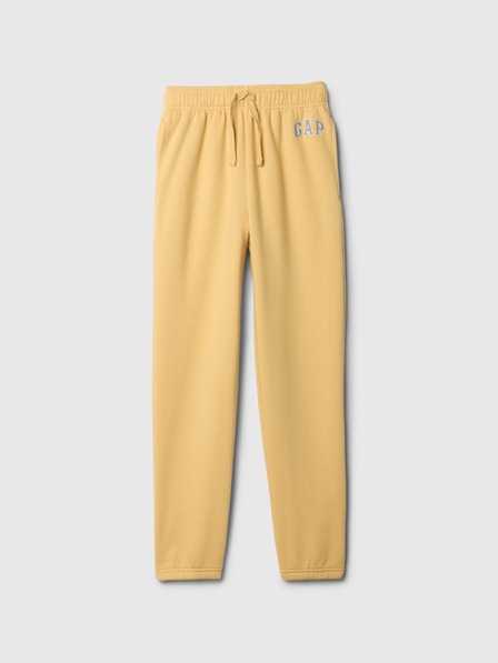 GAP Gyerek fleece sportnadrág logóval army GAP