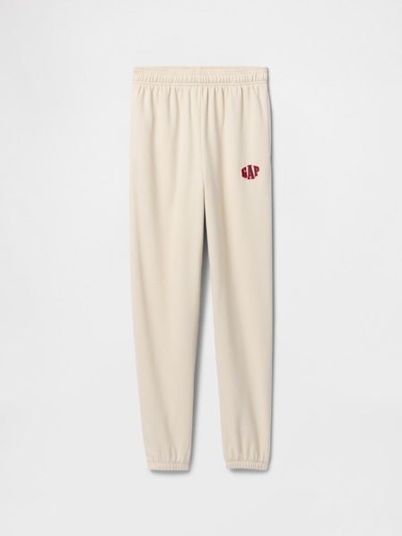GAP Gyerek fleece sportnadrág logóval army GAP