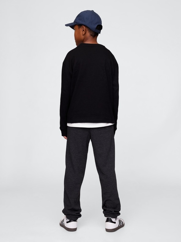 GAP Gyerek fleece sportnadrág logóval army GAP