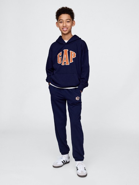 GAP Gyerek fleece sportnadrág logóval army GAP