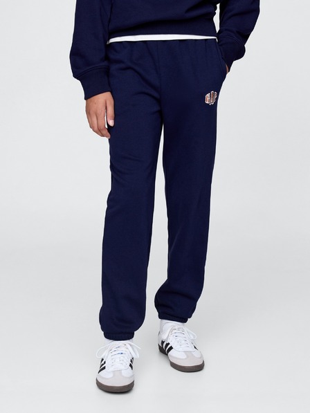 GAP Gyerek fleece sportnadrág logóval army GAP