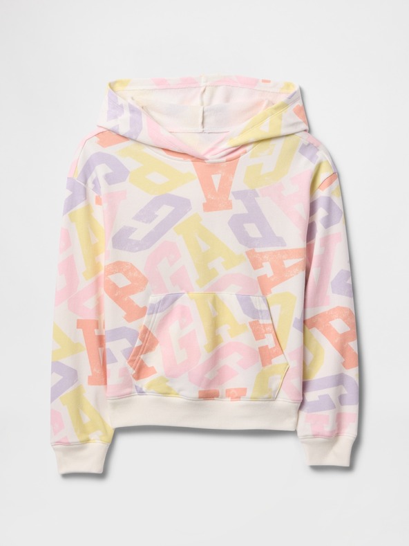 GAP Gyerek pulóver logóval és fleece béléssel GAP