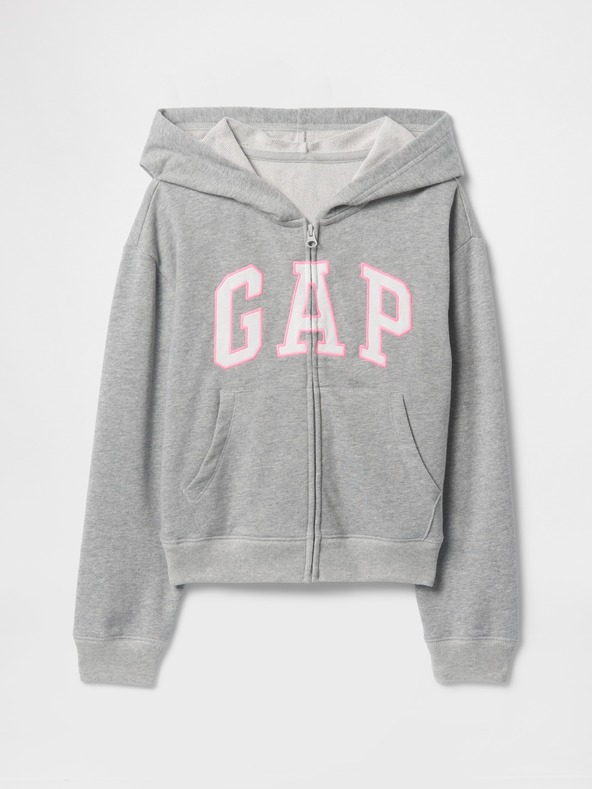 GAP Gyerek pulóver logóval és fleece béléssel GAP