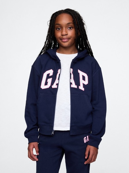 GAP Gyerek pulóver logóval és fleece béléssel GAP