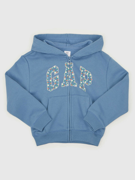 GAP Gyerek pulóver logóval és fleece béléssel GAP