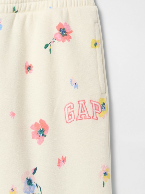 GAP Gyerek fleece sportnadrág logóval army GAP