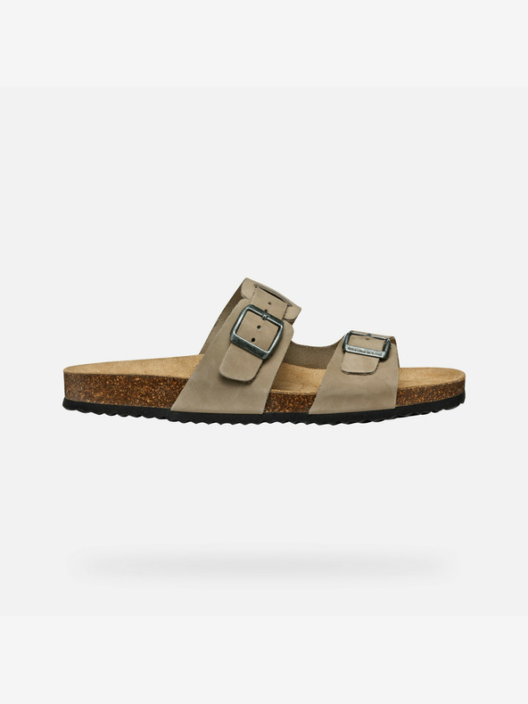 Geox Világosszürke férfi Geox Ghita papucsok