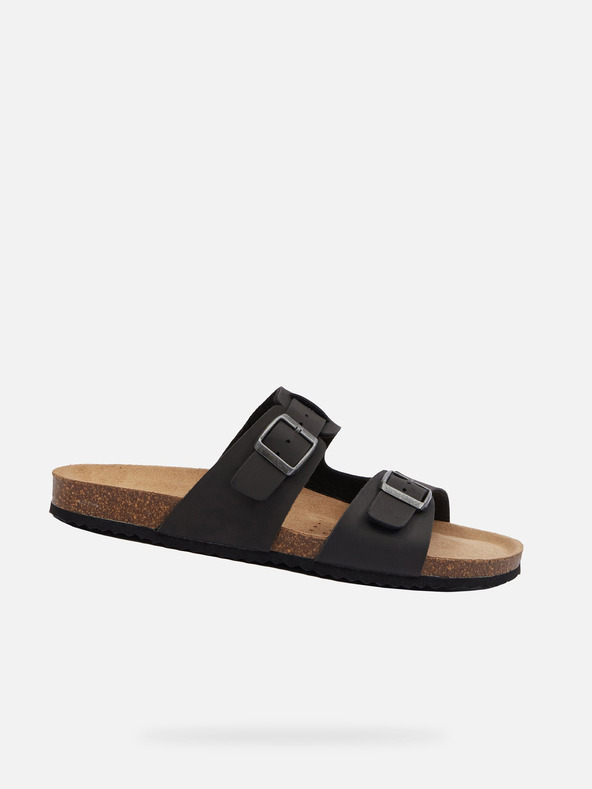 Geox Fekete férfi Geox Ghita papucsok