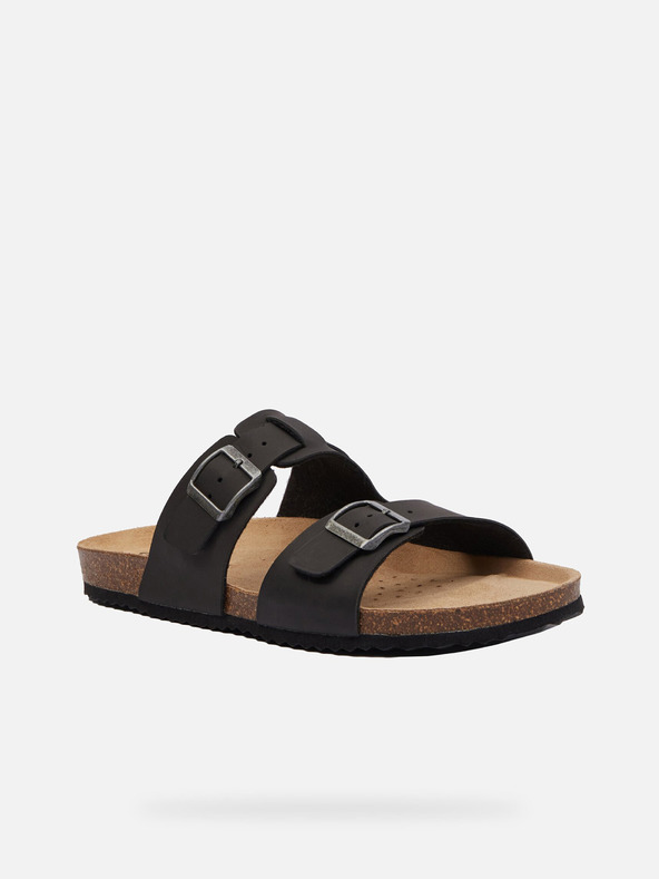 Geox Fekete férfi Geox Ghita papucsok