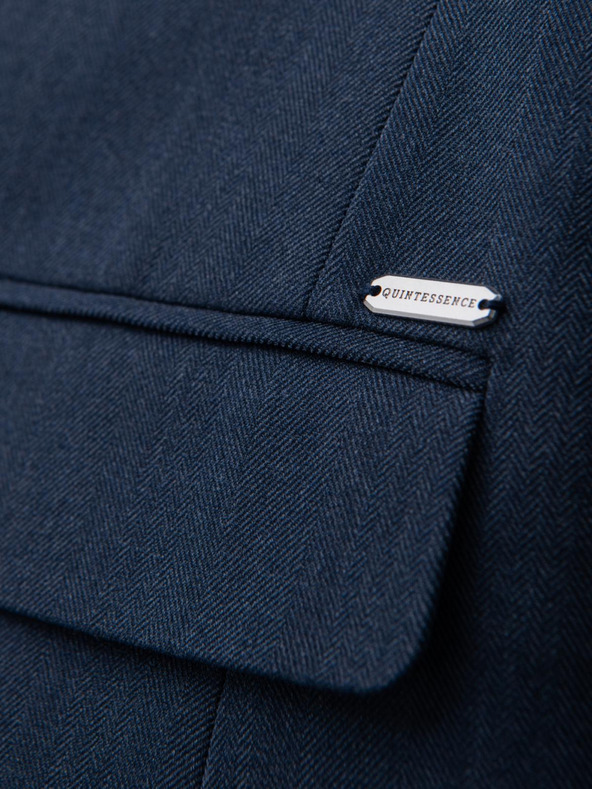 Ombre Clothing Elegáns férfi gyapjúkeverék blézer Navy Blue Ombre Clothing