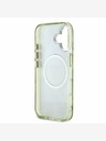 Guess Guess IML Glitter Magnolia és háromszög logó MagSafe hátlapi borító iPhone 16-hoz Zöld